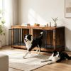 Dog Crate Furniture with Adjustable Divider