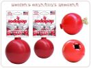 Christmas Ornament Rubber Dog Chew Toy for Heavy Chewers | Treat Dispenser | USA Made