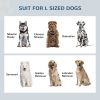 Elevated Dog Bowls with Storage, Two Stainless Steel Bowls for Large Dogs, Coffee