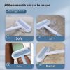 Hair Removal Brush with Comfortable Grip - Efficient Pet Hair Pickup Soft Bristles Easy Cleaning