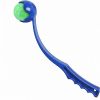 Green Glitter Ball 2-Pack Dog Toy | Soft PUP-X Rubber Floating Fetch Ball with Treat Dispenser | USA Made