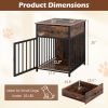 Dog Crate Furniture for Small Dogs Wooden Puppy Kennel with Charging Station