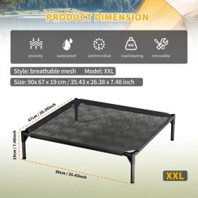 Elevated Breathable Mesh Pet Bed, Indoor&Outdoor Use, Sizes For Small To XL Pets - 2026 Must-Buy (Option: XXL)