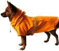 Waterproof Dog Raincoat Leisure Lightweight Dog Coat Jacket Reflective Rain Jacket with Hood for Small Medium Large Dogs