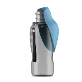 Pet Outdoor Folding Water Bottle for Outdoor Pet Drinkinf (Type: Pet Supplies, Color: Blue)