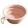 Macaron Color Portable Foldable Travel Bowl for Cats Dogs Lightweight Space-Saving Pet Feeding Drinking Outdoor Use 350ml