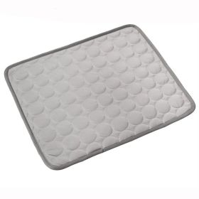 Dog Cooling Mat Summer Pets Cold Bed Extra Large For Small Big Dogs Pet Accessories Cat Durable Blanket Sofa Cat Ice Pad Blanket Pet Products (Option: Gray-XL100*70cm)